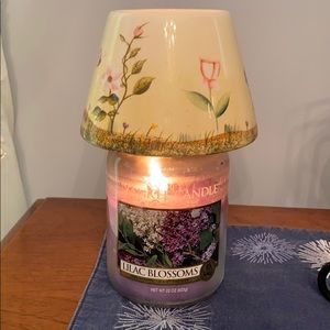 Flower candle shade topper